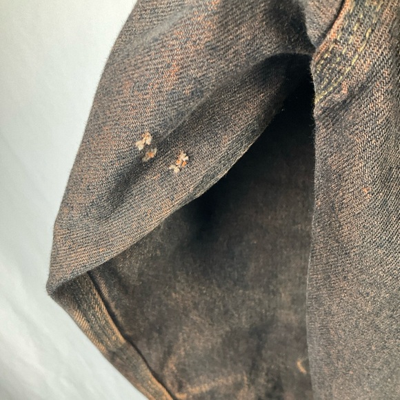 Vintage 90s Bulge Boy Men Denim Jacket XL Gold Crest 56 Two Tone Brown Blue Rare - Picture 4 of 13